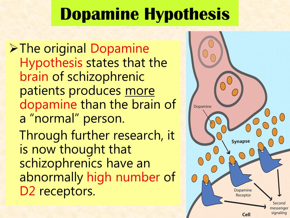 dopamine hypothesis psychology definition
